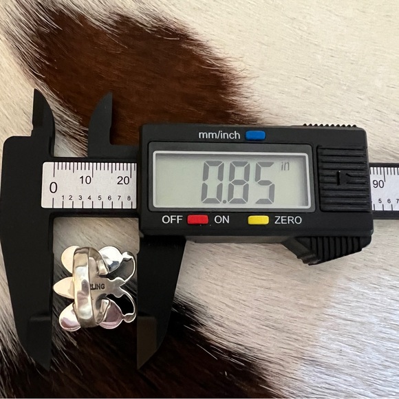 ❤️ Kingman Turquoise Statement Sterling Navajo Butterfly Bee Size 6 Ring 6 Grams - Picture 14 of 17